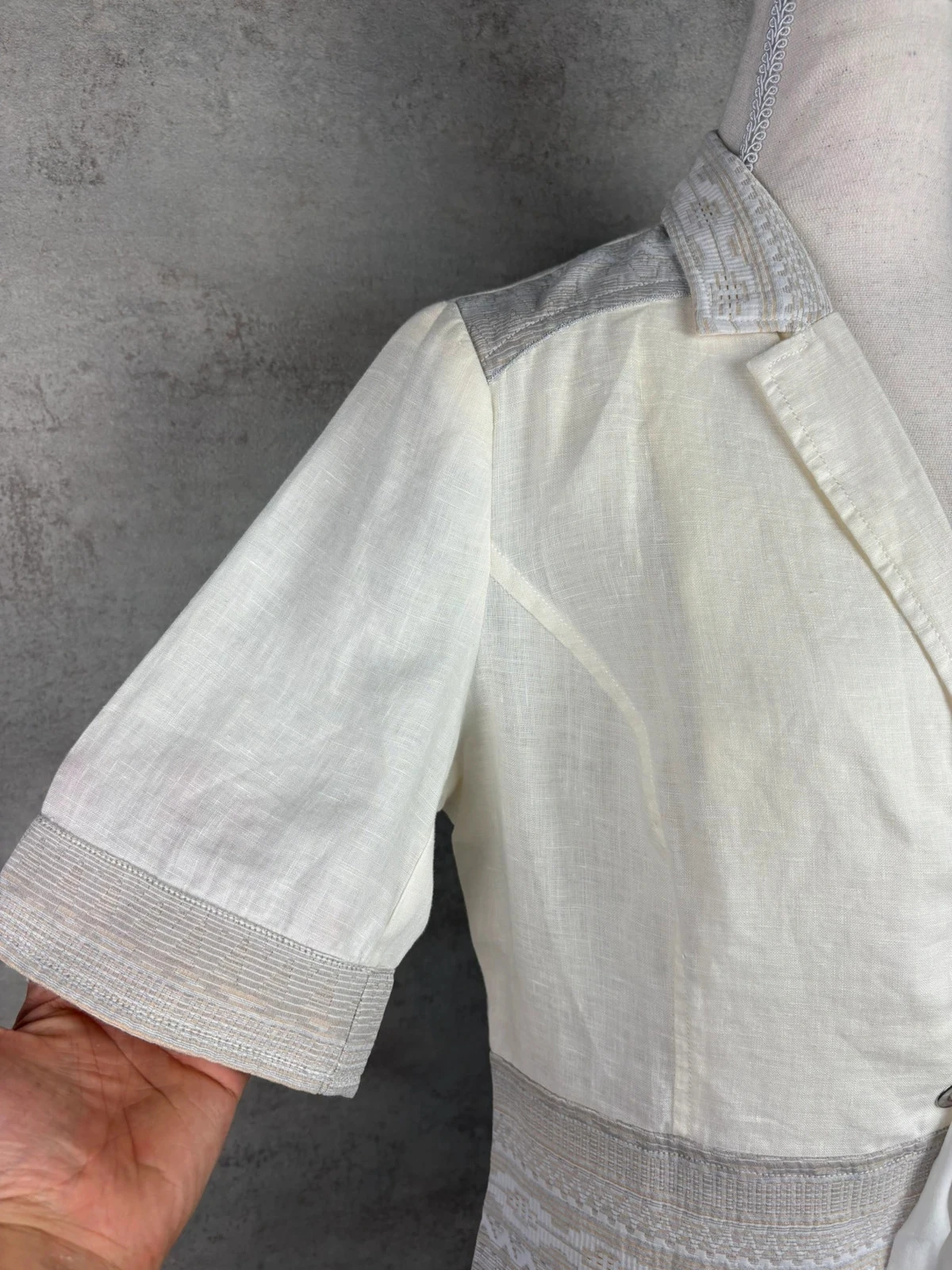 🌸 Off-white cotton blouse Armand Thiery Size 42/XL 🌸 – photo 2